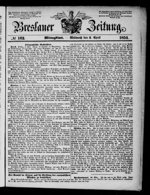 Breslauer Zeitung vom 05.04.1854