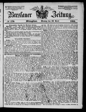 Breslauer Zeitung vom 10.04.1854