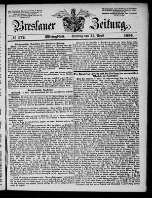 Breslauer Zeitung on Apr 11, 1854
