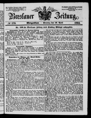 Breslauer Zeitung vom 16.04.1854