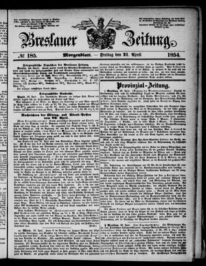 Breslauer Zeitung vom 21.04.1854
