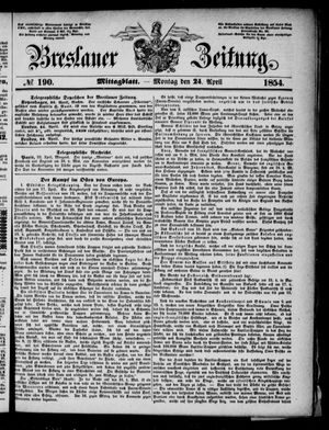 Breslauer Zeitung vom 24.04.1854
