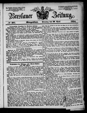 Breslauer Zeitung vom 30.04.1854