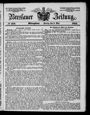 Breslauer Zeitung on May 5, 1854
