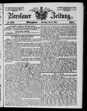 Breslauer Zeitung on May 9, 1854