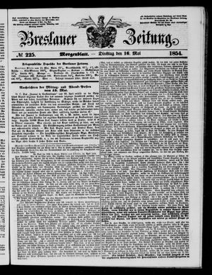 Breslauer Zeitung vom 16.05.1854