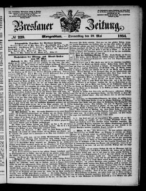 Breslauer Zeitung on May 18, 1854