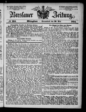 Breslauer Zeitung vom 20.05.1854