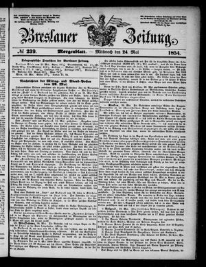Breslauer Zeitung on May 24, 1854