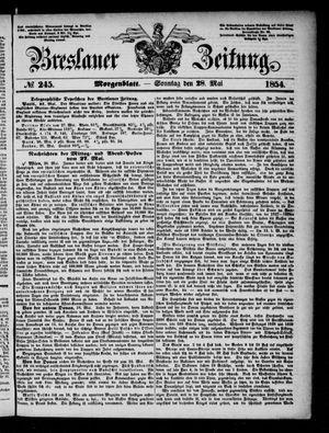 Breslauer Zeitung on May 28, 1854