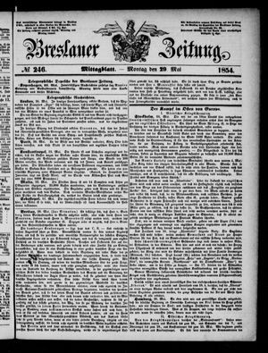 Breslauer Zeitung vom 29.05.1854