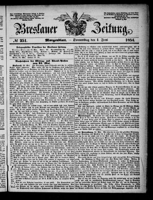 Breslauer Zeitung vom 01.06.1854