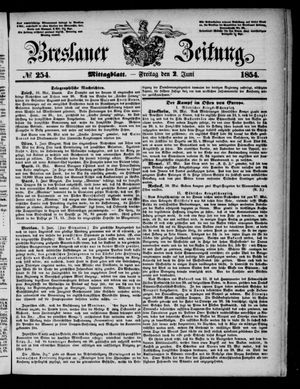 Breslauer Zeitung vom 02.06.1854