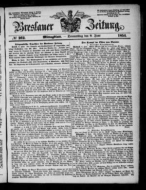 Breslauer Zeitung vom 08.06.1854