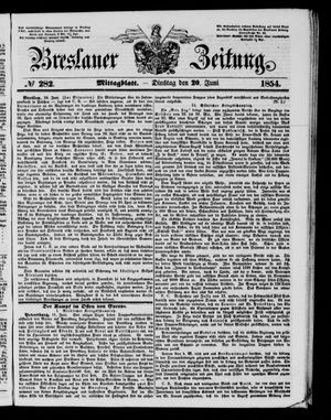 Breslauer Zeitung vom 20.06.1854