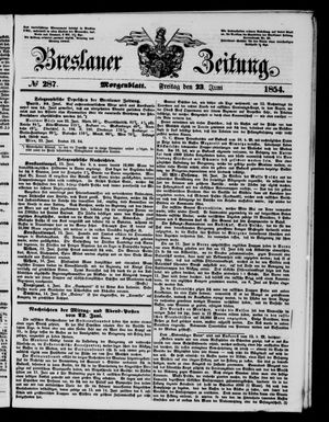 Breslauer Zeitung on Jun 23, 1854