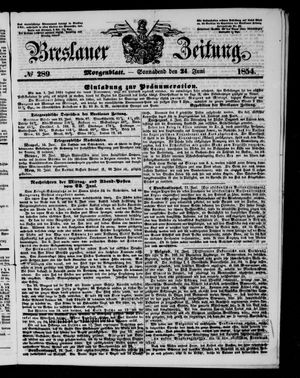 Breslauer Zeitung vom 24.06.1854