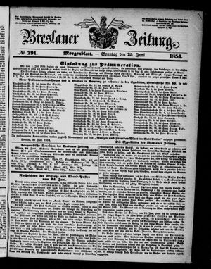 Breslauer Zeitung vom 25.06.1854