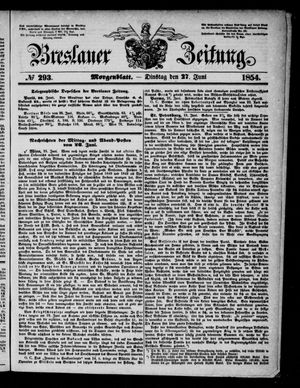 Breslauer Zeitung vom 27.06.1854