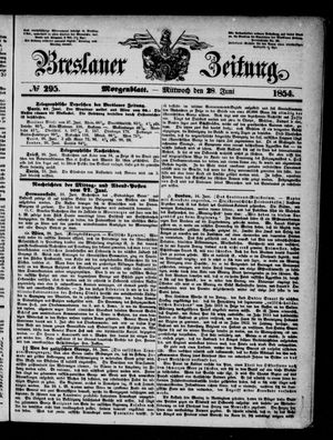 Breslauer Zeitung on Jun 28, 1854