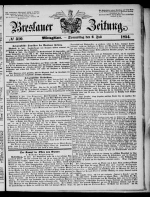 Breslauer Zeitung vom 06.07.1854