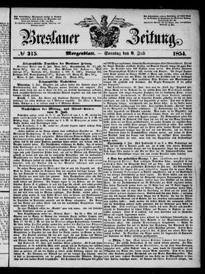 Breslauer Zeitung vom 09.07.1854