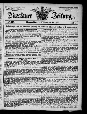 Breslauer Zeitung vom 11.07.1854
