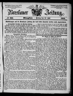 Breslauer Zeitung vom 14.07.1854