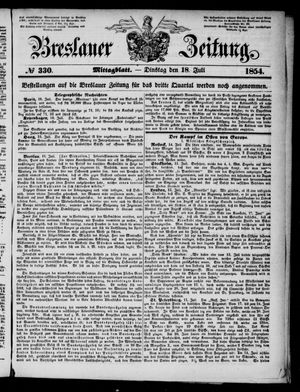 Breslauer Zeitung vom 18.07.1854