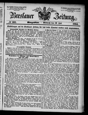 Breslauer Zeitung vom 19.07.1854