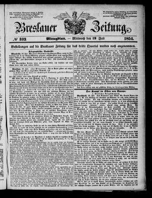 Breslauer Zeitung vom 19.07.1854