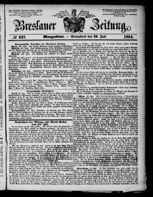 Breslauer Zeitung vom 22.07.1854