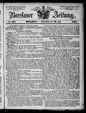 Breslauer Zeitung vom 22.07.1854