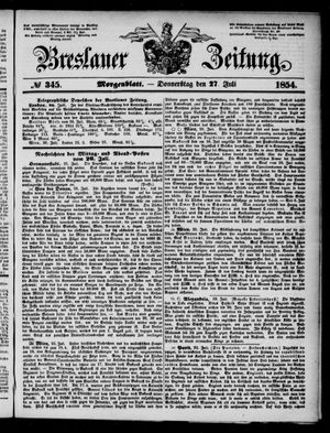 Breslauer Zeitung vom 27.07.1854