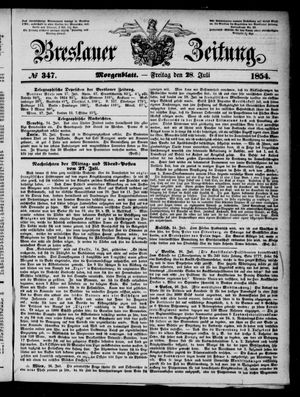 Breslauer Zeitung on Jul 28, 1854