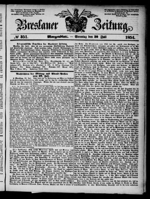 Breslauer Zeitung vom 30.07.1854