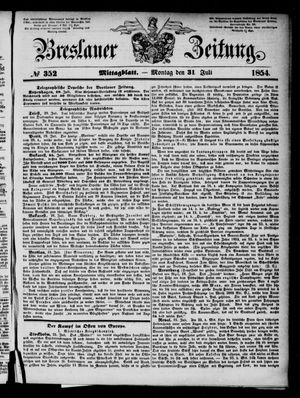 Breslauer Zeitung vom 31.07.1854