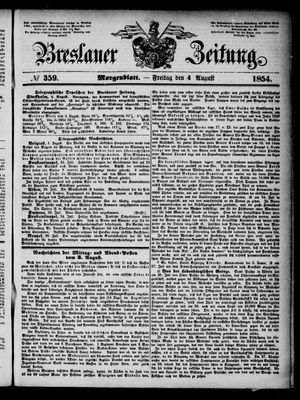 Breslauer Zeitung vom 04.08.1854