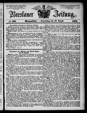 Breslauer Zeitung vom 10.08.1854