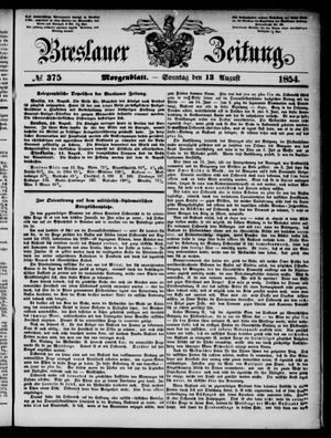 Breslauer Zeitung on Aug 13, 1854