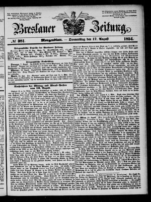 Breslauer Zeitung on Aug 17, 1854