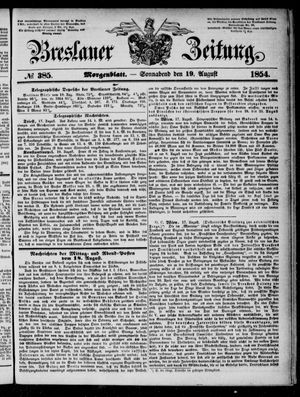Breslauer Zeitung vom 19.08.1854