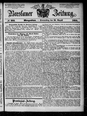 Breslauer Zeitung vom 24.08.1854