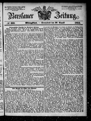 Breslauer Zeitung vom 26.08.1854