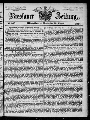 Breslauer Zeitung on Aug 28, 1854