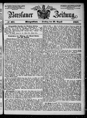 Breslauer Zeitung vom 29.08.1854