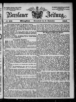 Breslauer Zeitung on Sep 2, 1854