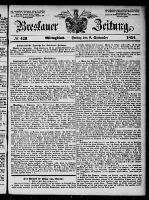 Breslauer Zeitung vom 08.09.1854