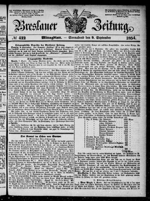Breslauer Zeitung on Sep 9, 1854