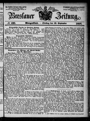 Breslauer Zeitung vom 12.09.1854